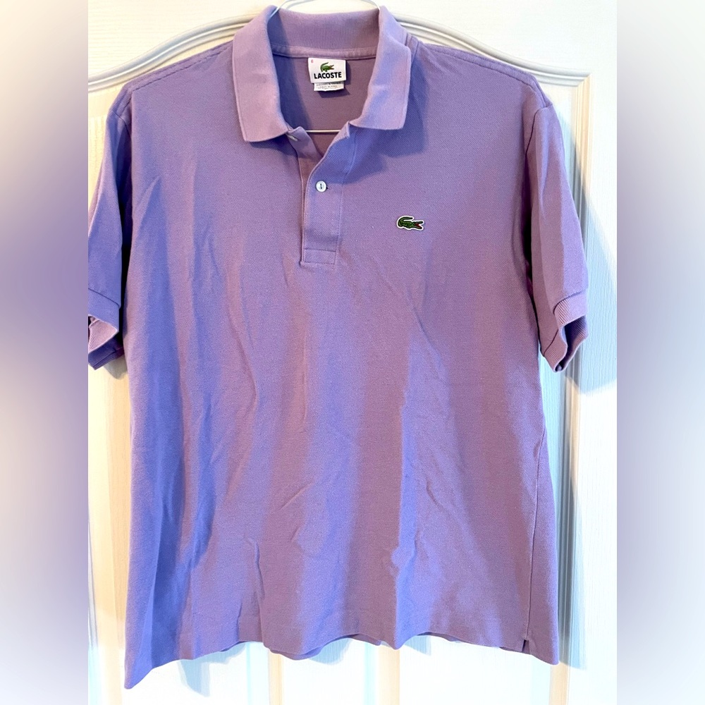 Lacoste Purple Polo Size L